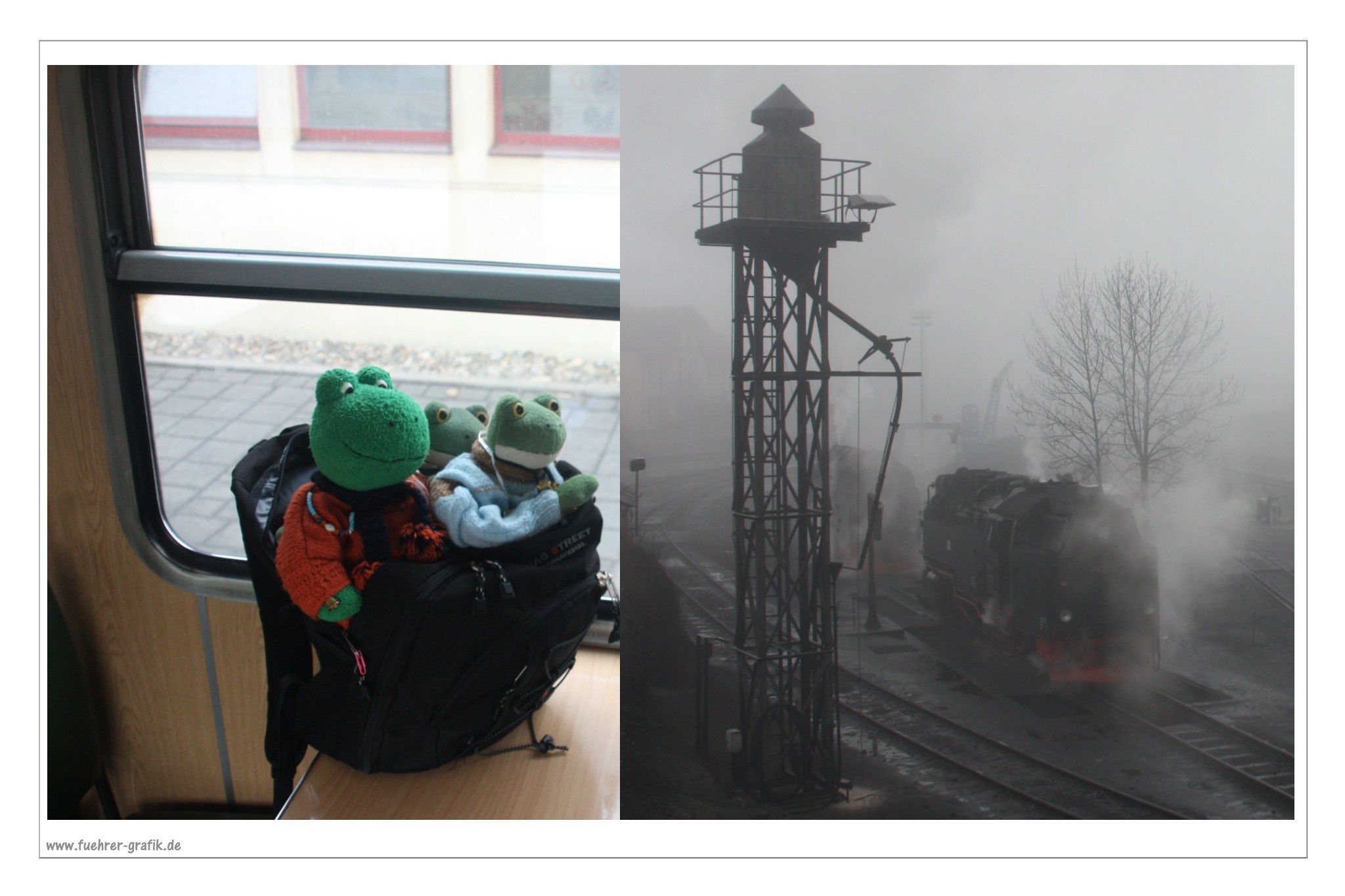 Vor der Abfahrt in Wernigerode